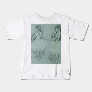 Two Dancers by Edgar Degas Kids T-Shirt